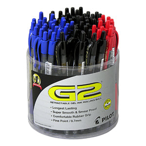 Pilot G2 GelRoller Pen Display Fine Point - Assorted Colors